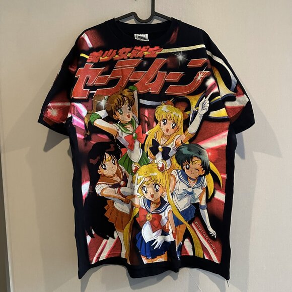 Wild Oats Other - Sailor Moon Mercury Mars Jupiter  Japanese Anime All Over Print AOP T-Shirt XL